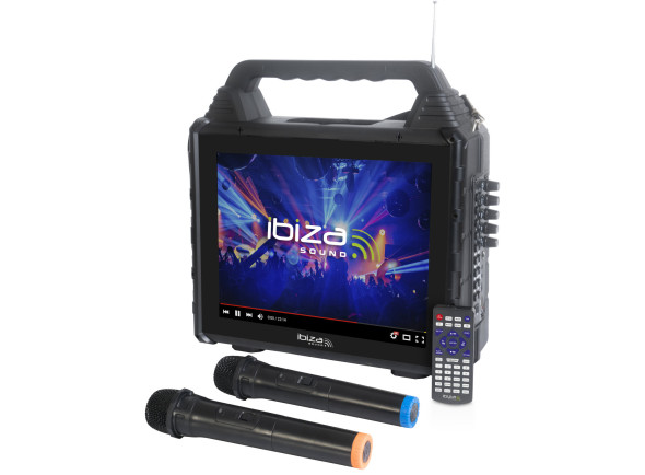 Ibiza Coluna Amplificada c/ Ecrã USB/BT/SD/AUX Ibiza Coluna Amplificada c/ Ecrã USB/BT/SD/AUX